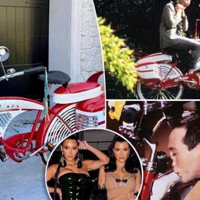 Kim Kardashian presenteia Kourtney com bicicleta do Pee-wee vendida por 125 mil