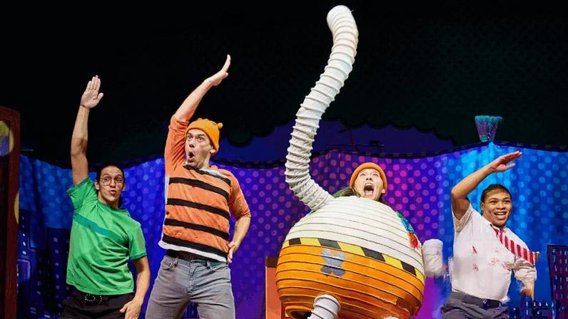 A scene from the American touring production of Dog Man: the Musical, by TheaterWorksUSA.