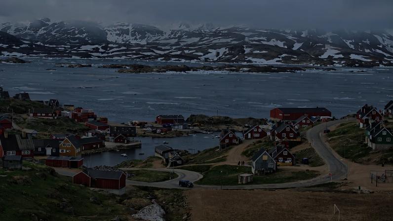 Vila de Tasiilaq, na Groenlândia.