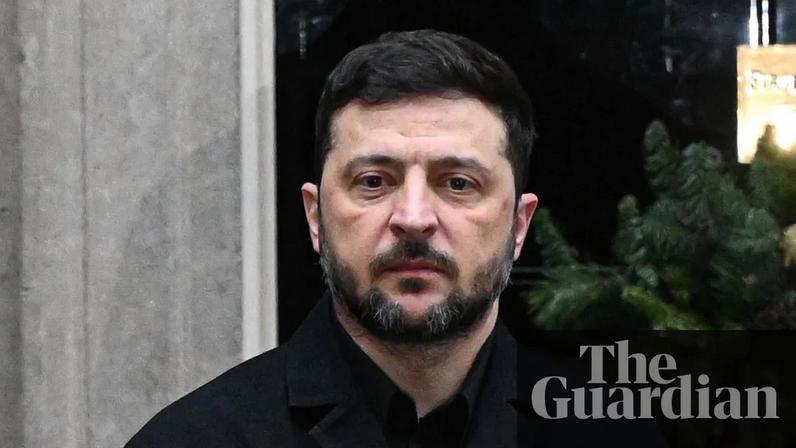 Volodymyr Zelenskyy said he had the will to hold elections if the US would help ensure security. Photograph: Anadolu/Getty Images