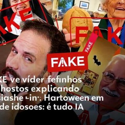 Vídeo de mulher sendo levada pela ventania criado por IA