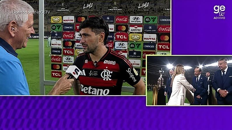 TV Azteca vê "vantagem abismal" do Cruz Azul contra o Flamengo — Foto: Reprodução