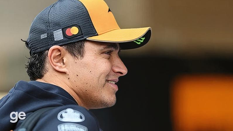 Max Verstappen, Lando Norris e Oscar Piastri: protagonistas da disputa pelo título da F1 2025, no GP de Abu Dhabi — Foto: Kym Illman/Getty Images