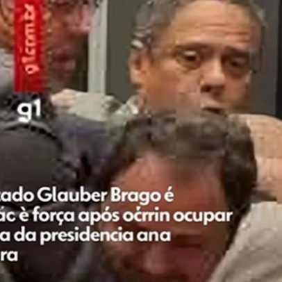 Glauber Braga ocupa e é retirado à força da presidência da Câmara