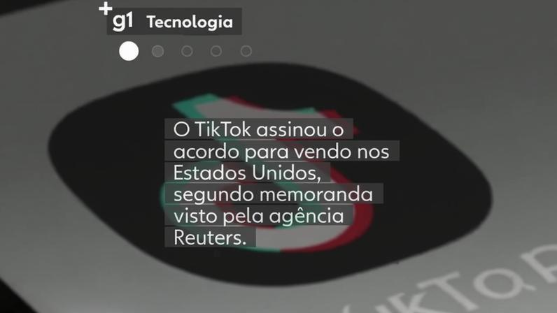 TikTok assina acordo para venda nos EUA, diz agência