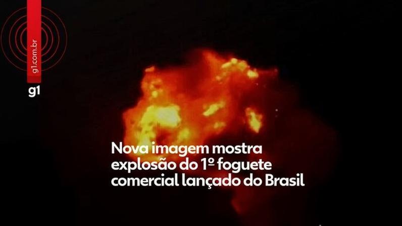 Nova imagem mostra explosão do 1º foguete comercial brasileiro