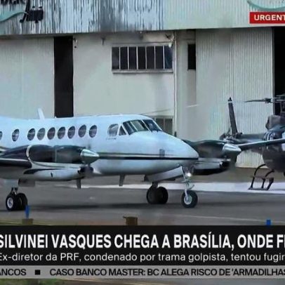 Silvinei Vasques chega a Brasília em avião da Polícia Federal