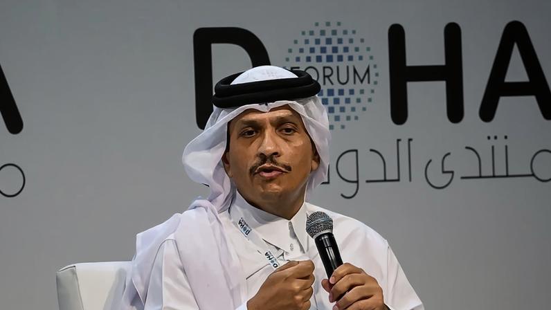 Qatari premier Sheikh Mohammed bin Abdulrahman Al Thani said the peace plan was at a critical moment at the Doha Forum.