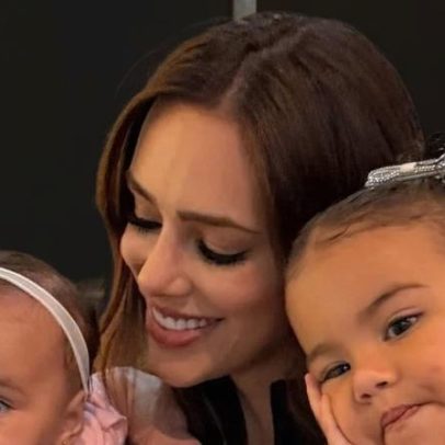 Bruna Biancardi rouba a cena ao lado de Helena em jogo do Santos