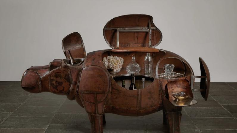 Rhinocrétaire I (1964) by François-Xavier Lalanne. Courtesy Sotheby's