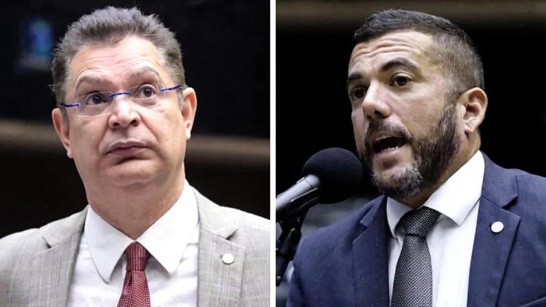 Os deputados Sóstenes Cavalcante e Carlos Jordy, ambos do PL do Rio de Janeiro.
