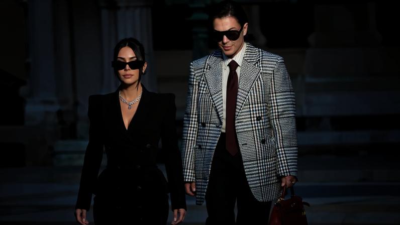 Kim Kardashian attended this spring’s trial wearing diamond jewelry worth millions. AFP via Getty Images
