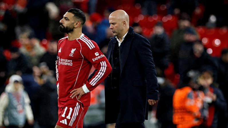 Salah, após crise com Arne Slot, desfalcará o Liverpool por conta da Copa Africana de Nações — Foto: Reuters