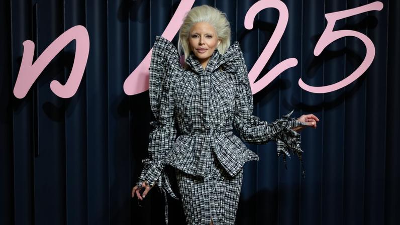 Lisa Rinna attended the 2025 British Fashion Awards wearing a sculptural look by Maximilian Raynor. Mike Marsland/WireImage