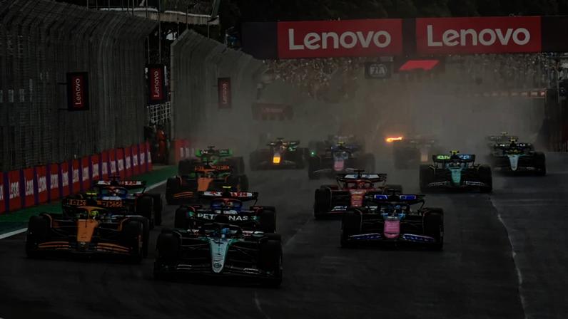 Largada do GP do São Paulo de F1 (Foto: Julio D'Paula/Thenews2/Gazeta Press)