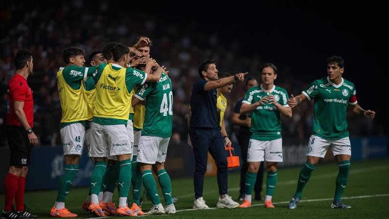 Palmeiras venceu o Galo na Arena MRV (Foto: Fillipe Alves/Agência F8/Gazeta Press)