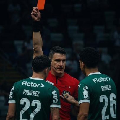 CBF divulga áudio do VAR sobre expulsão de Piquerez, do Palmeiras