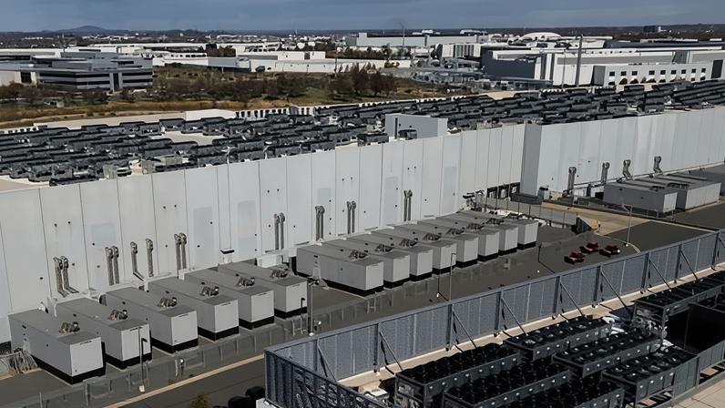 ‘Datacentre alley’ in Virginia in the US, where environmentalists are concerned about the use of generators during grid stress.