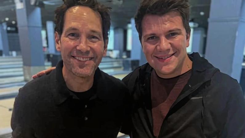 Paul Rudd e o pastor Dylan Novak. (Foto: Reprodução/Instagram/Dylan Novak/Wikimedia Commons/Culver City, EUA)
