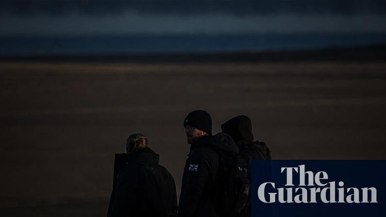 British activists monitoring the beach of Gravelines in northern France on Friday. Photograph: Sameer Al-Doumy/AFP/Getty Images