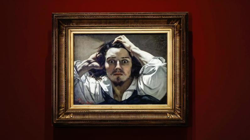 Gustave Courbet’s self-portrait Le Désespéré (the desperate man) (1843-45) Ian Langsdon/AFP via Getty Images