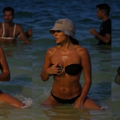 Bella Campos posta fotos de Natal 2025 usando biquíni