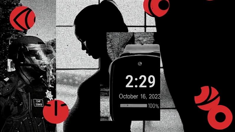 immigration surveillace Illustration: Rita Liu/Getty Images/Geo Group/The Guardian