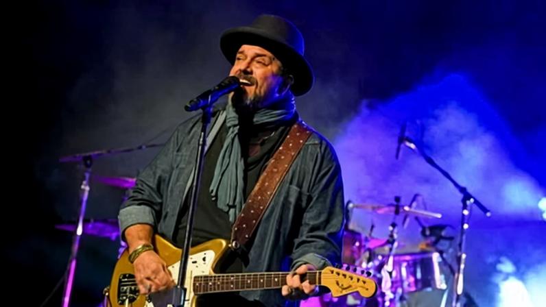 Raul Malo of the Mavericks performs in Louisville, Kentucky, on 27 April 2018.