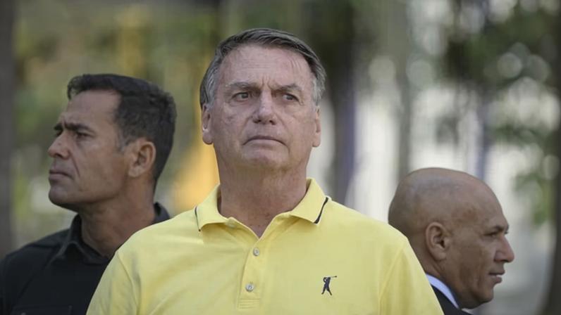 Jair Bolsonaro leaving a hospital in August. The far-right leader is already serving his sentence in a special cell in Brasília.