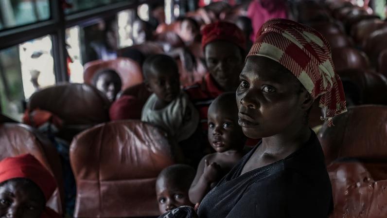 People displaced by the recent fighting in eastern DRC. Photograph: AFP/Getty Images