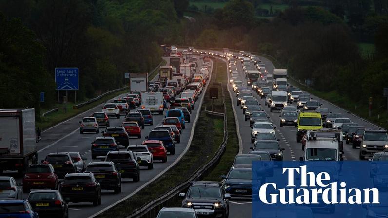 The M5 in Somerset. Logan Smith died after being hit by a car heading south near Weston-super-Mare.