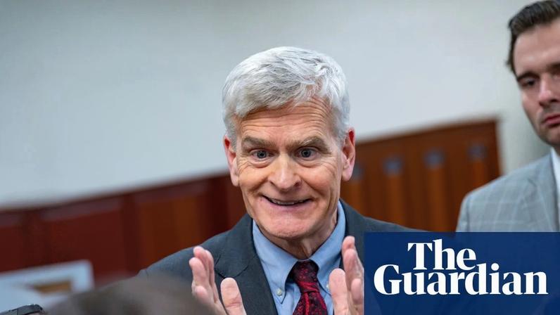 Senator Bill Cassidy, Republican of Louisiana, speaks with reporters ahead of healthcare votes at the Capitol on Thursday.