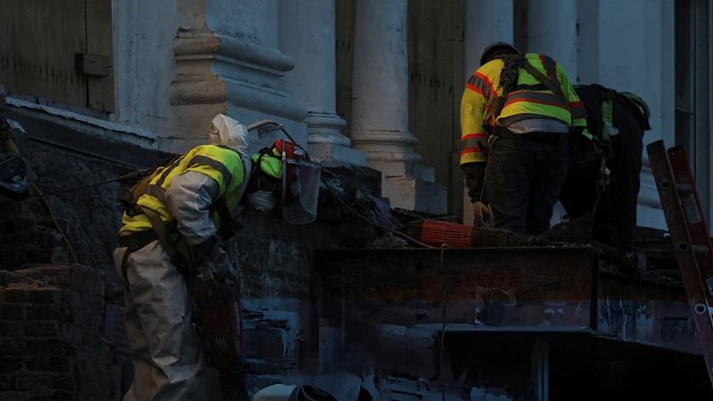‘Trashing monumental public works while building cheesy monuments to himself, Trump denigrates both history and the future.’ Photograph: Saul Loeb/AFP/Getty Images