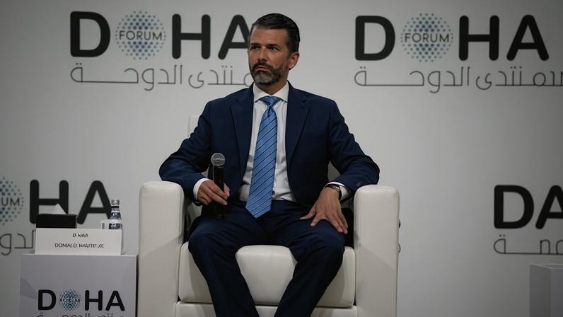 Donald Trump Jr has no formal role inside his father’s administration but is seen as a key Maga figure. Photograph: Anadolu/Getty Images