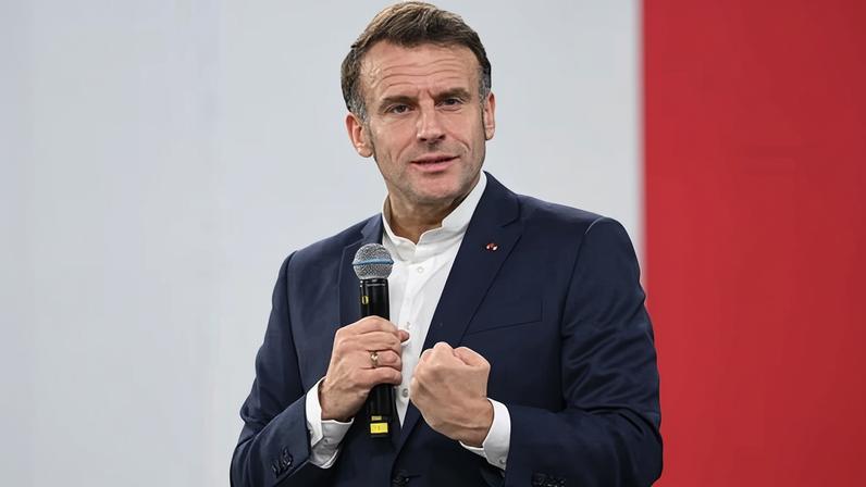 Emmanuel Macron made his comments to reporters during a visit to China.