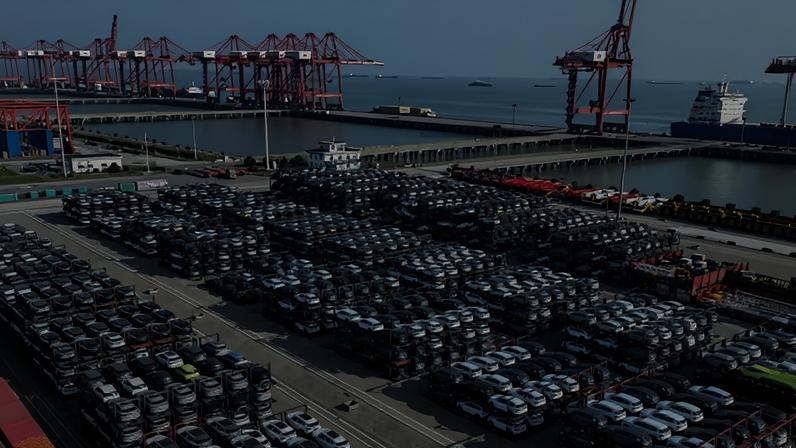 Chinese electric cars awaiting export at Taicang port in Jiangsu province. Photograph: AFP/Getty Images
