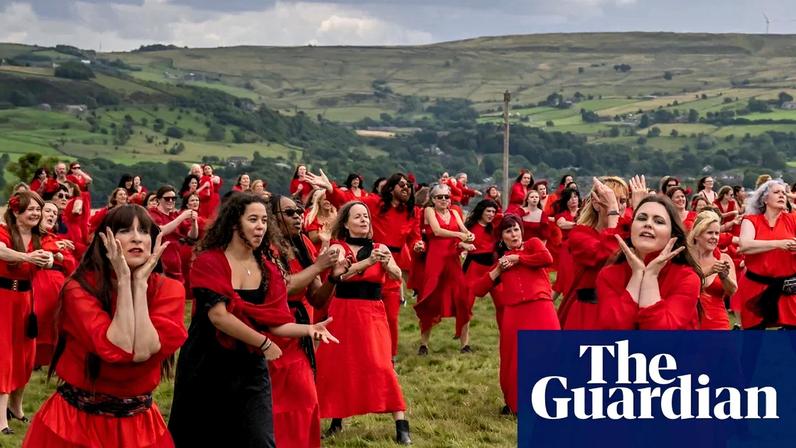 Kate Bush’s hit re-enacted on the moors … this year’s ‘Most Wuthering Heights Day Ever’ on Penistone Hill, Yorkshire.