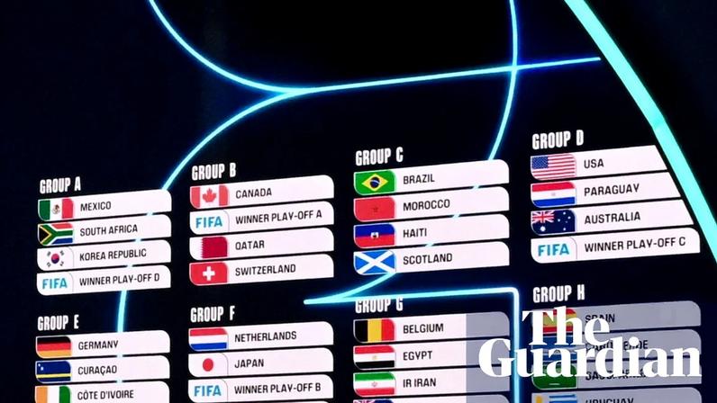 The World Cup draw was made on Friday in Washington DC. Photograph: Mandel Ngan/AFP/Getty Images