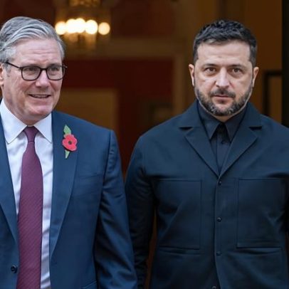 Zelenskyy encontra Starmer, Macron e Merz em Londres pela paz