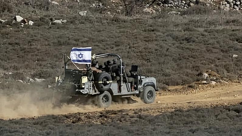 Israeli troops in Syria on 16 December 2024.