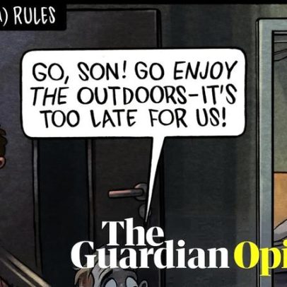 Cartoon comenta a proibição australiana de redes sociais para menores de 16 anos