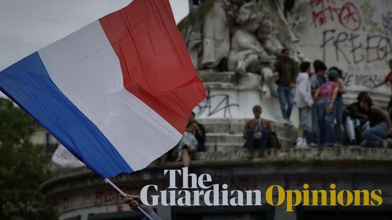 Protests against the far right at Place de la République, Paris, 3 July 2024. Photograph: Olympia de Maismont/AFP/Getty Images