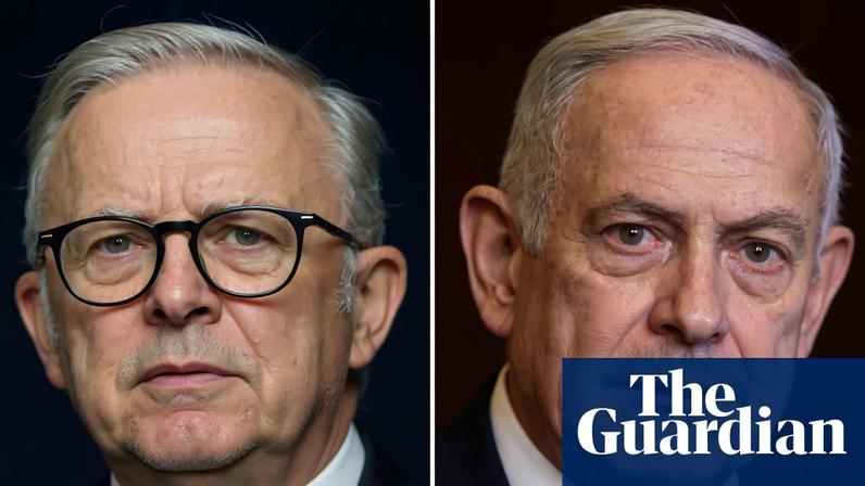 Anthony Albanese (left) said in response to Benjamin Netanyahu’s claim: ‘Most of the world recognises a two-state solution as being the way forward in the Middle East.’