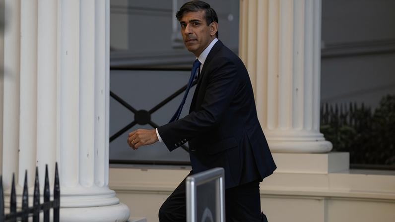 Rishi Sunak, the former prime minister and chancellor, arrives at the Covid-19 inquiry in London on Monday. Photograph: Anadolu/Getty Images