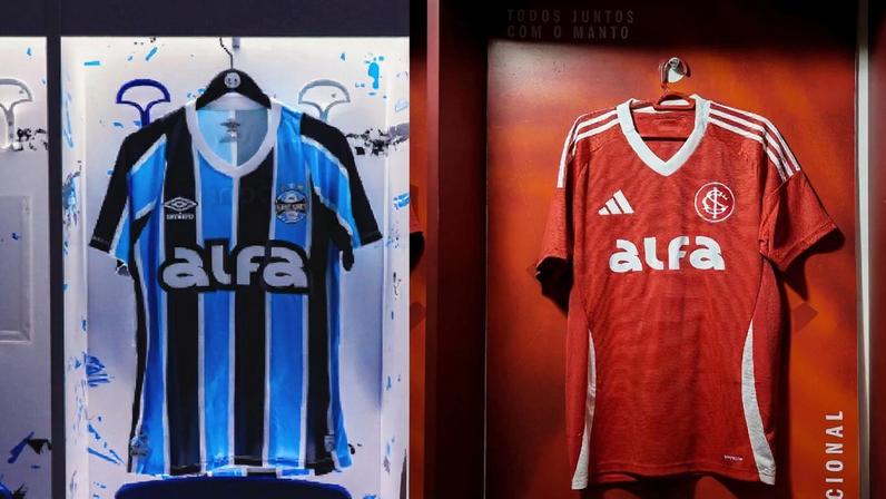 Arte com fotos de Grêmio e Internacional (Arte: Lance!)