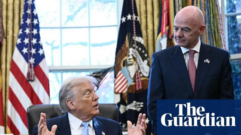 Gianni Infantino has been accused of a breach of Fifa’s neutrality rules in his dealings with Donald Trump. Photograph: Brendan Smialowski/AFP/Getty Images