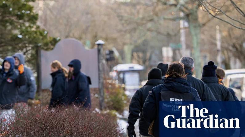 FBI agents investigate blocked off buildings at Brown University in Providence, Rhode Island, on 15 December 2025.