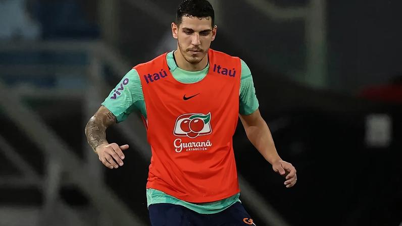 Nino em treino pela Seleção Brasileira (Foto: Vitor Silva/CBF)