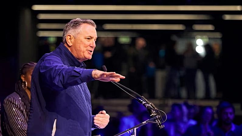 Tim Leiweke in Manchester, England, on 20 April 2024. Photograph: Christopher Thomond/The Guardian