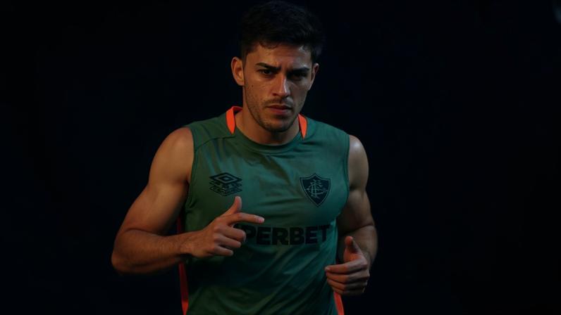 Lezcano em treinamento pelo Fluminense (Foto: Marcelo Gonçalves/Fluminense FC)